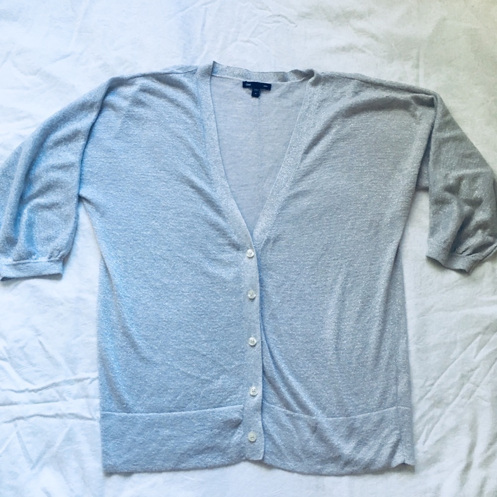 GAP Holiday Sparkle 3/4 Cardigan